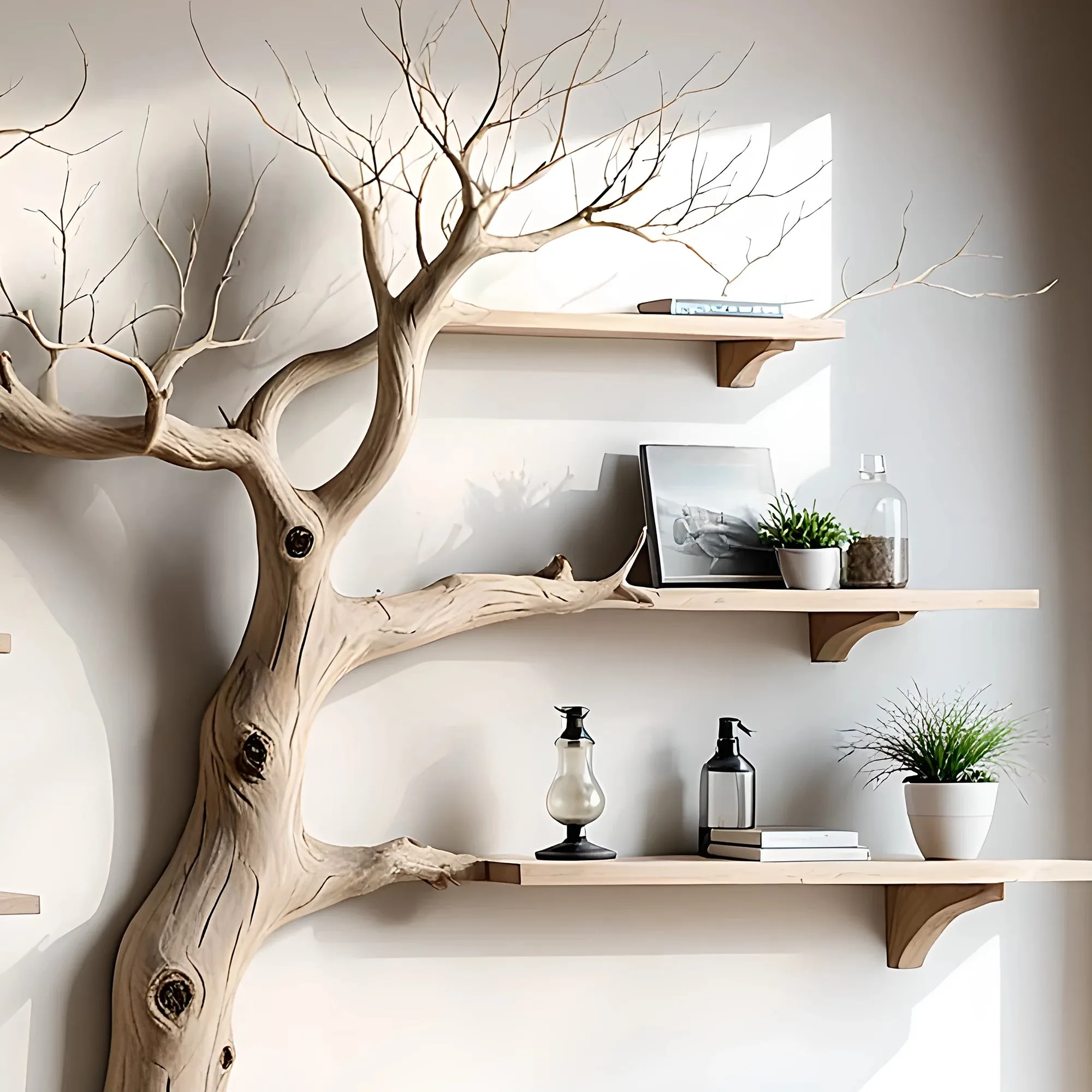 Wall Mounted Shelf Souvenir and Book Display Stand