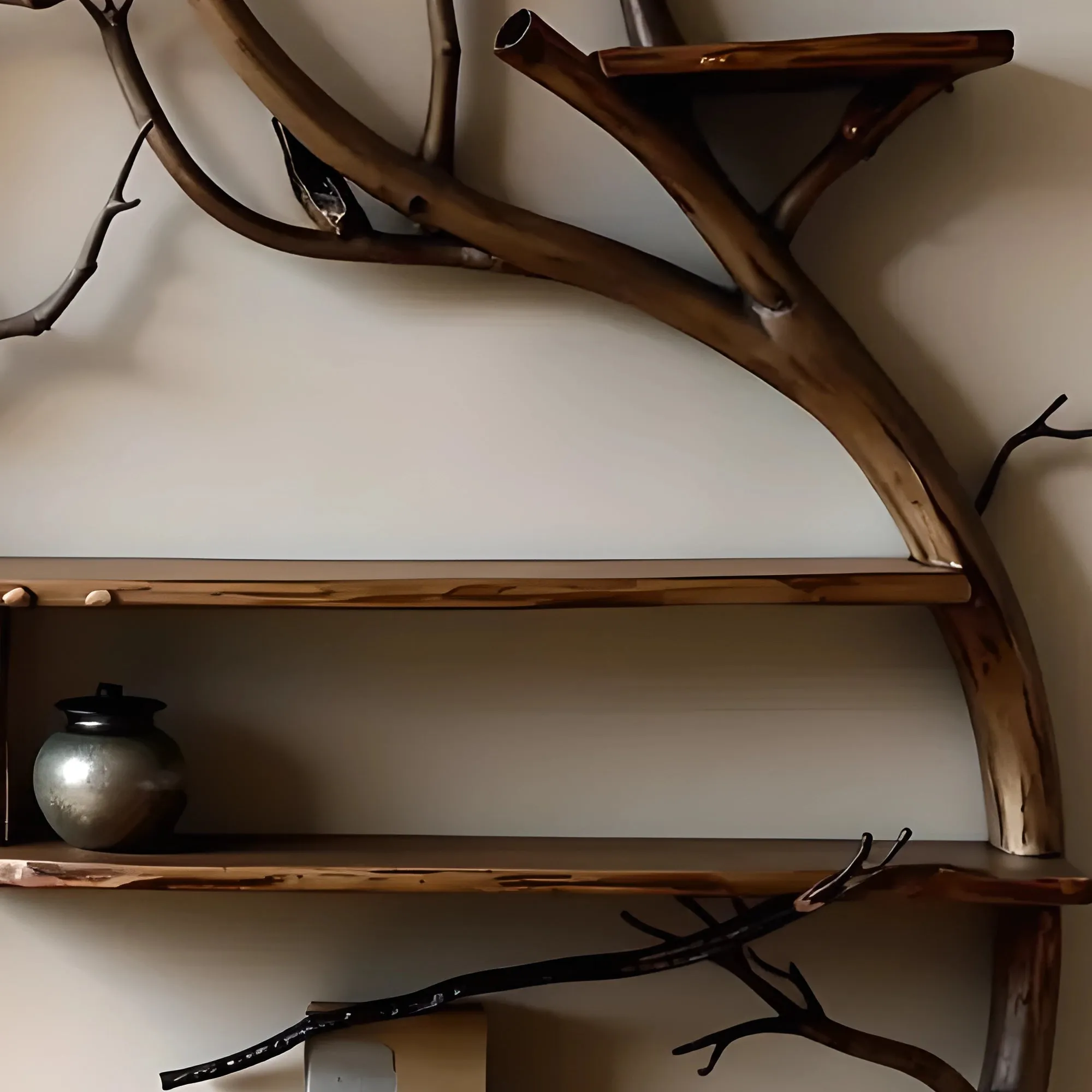 Wall Mounted Tree Shelf Decorative Accent for Your Space